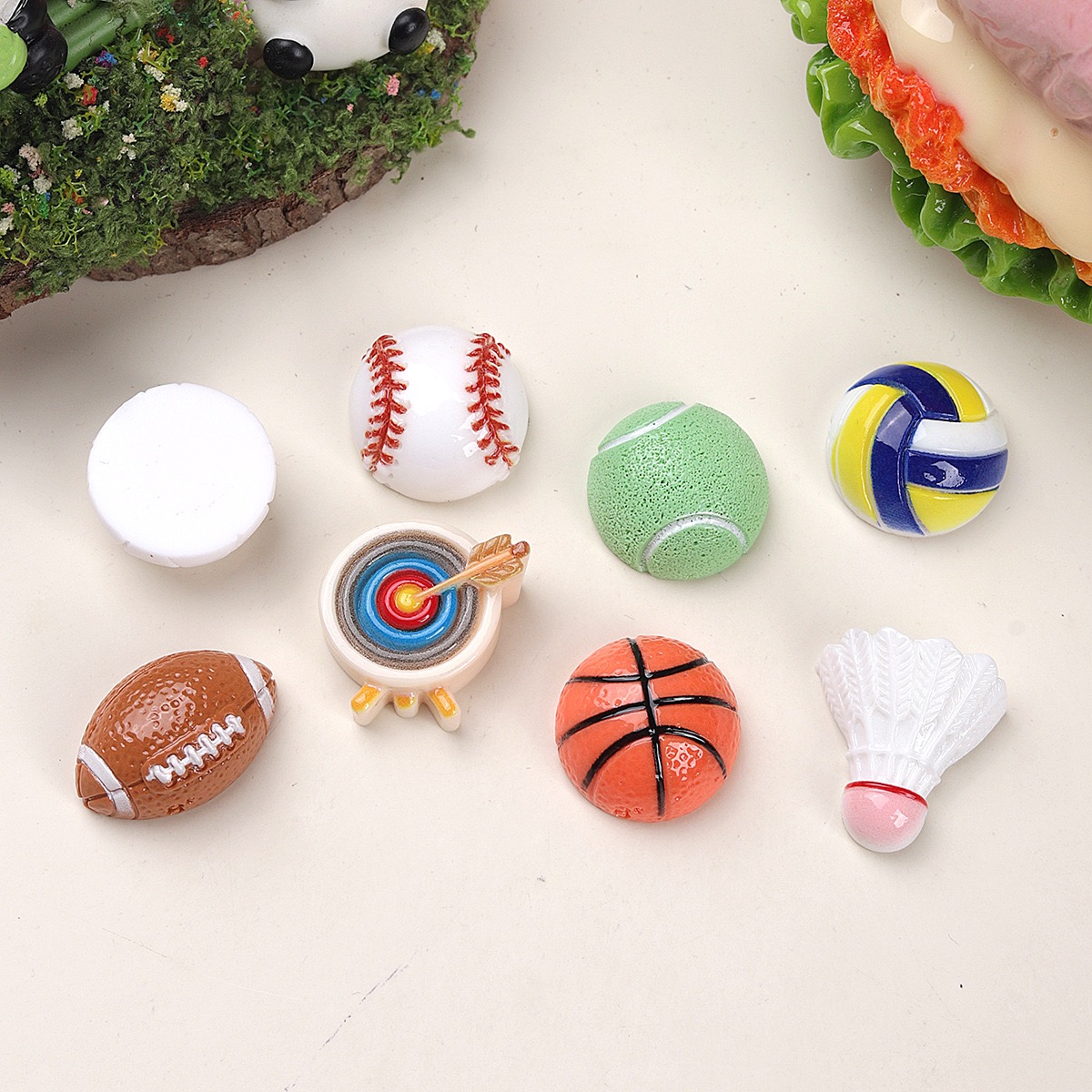 Sports Equipment That Starts With A - เรซิ่นรูปอุปกรณ์กีฬา 20 ชิ้น รักบี้ ฟุตบอล บาสเก็ตบอล
