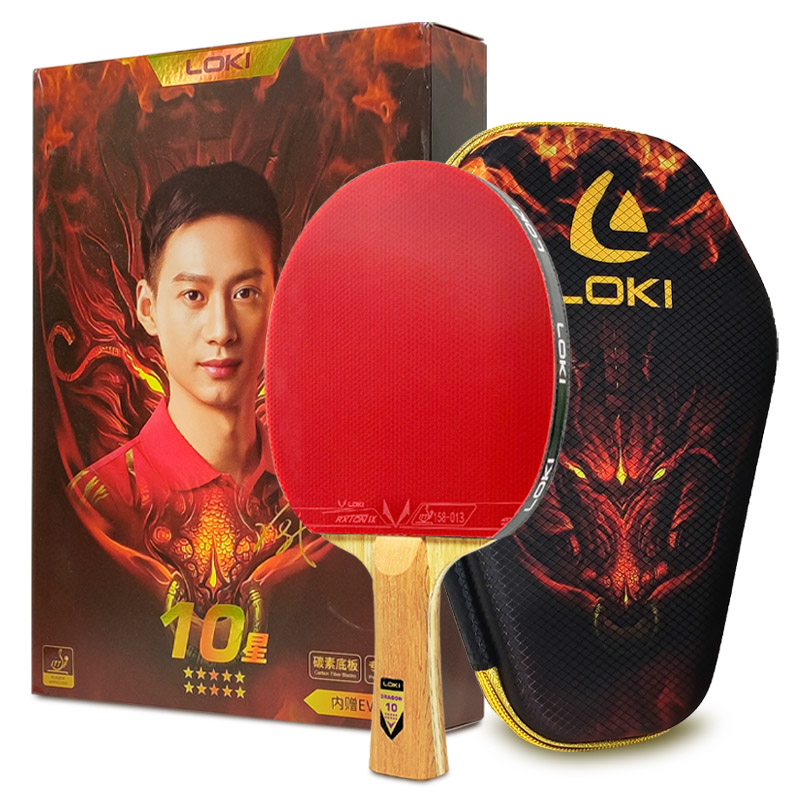 Badminton Racket Carbon - Original LOKI ตารางไม้เทนนิส Dragon Series Ping