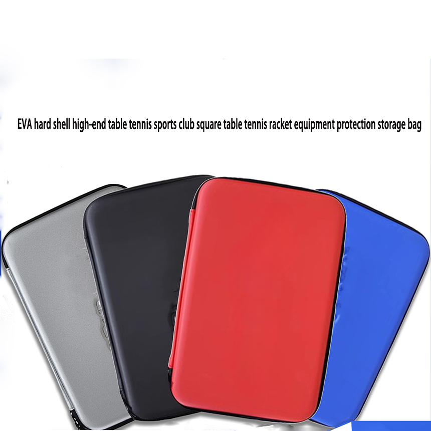 Sports Equipment Tennis - กระเป๋าใส่ไม้ปิงปองทรงสี่เหลี่ยมแบบแข็ง EVA คุณภาพสูง สำหรับคลับกีฬาปิงปอง ป้องกันและจัดเก็บอุปกรณ์