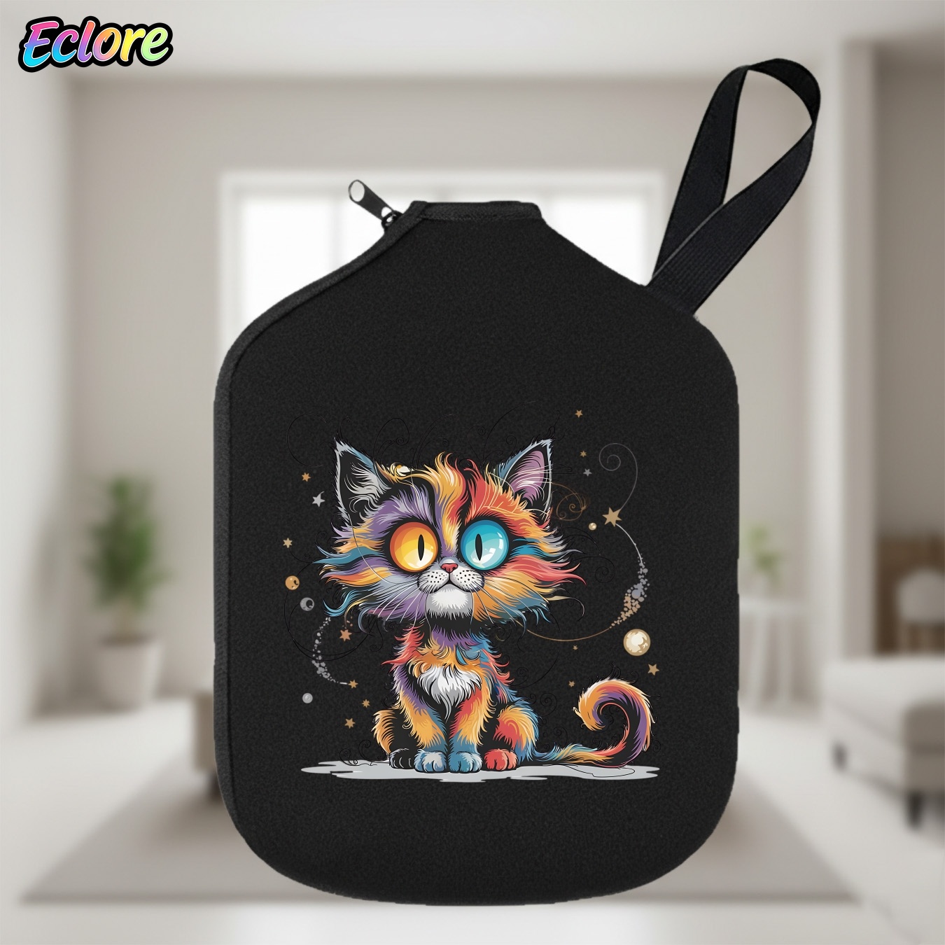Sports Equipment Tennis - กระเป๋าใส่ไม้พายปิคเคิลบอล Galaxy Star Cat ทนทาน นุ่ม
