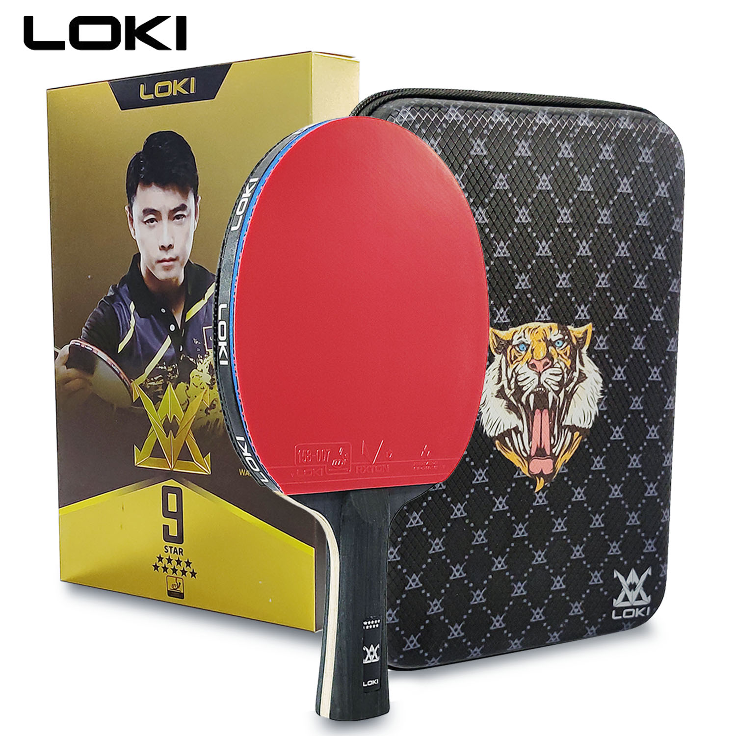 LOKI 9 ดาวตารางไม้เทนนิส Profe - Badminton Racket Carbon บทวิจารณ์และราคา