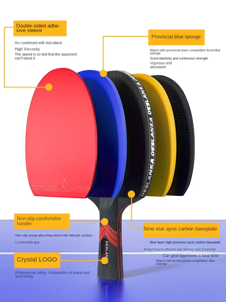 ไม้ตีลายกีฬาปิงปองแบบมืออาชีพไ - Badminton Racket Carbon บทวิจารณ์และราคา