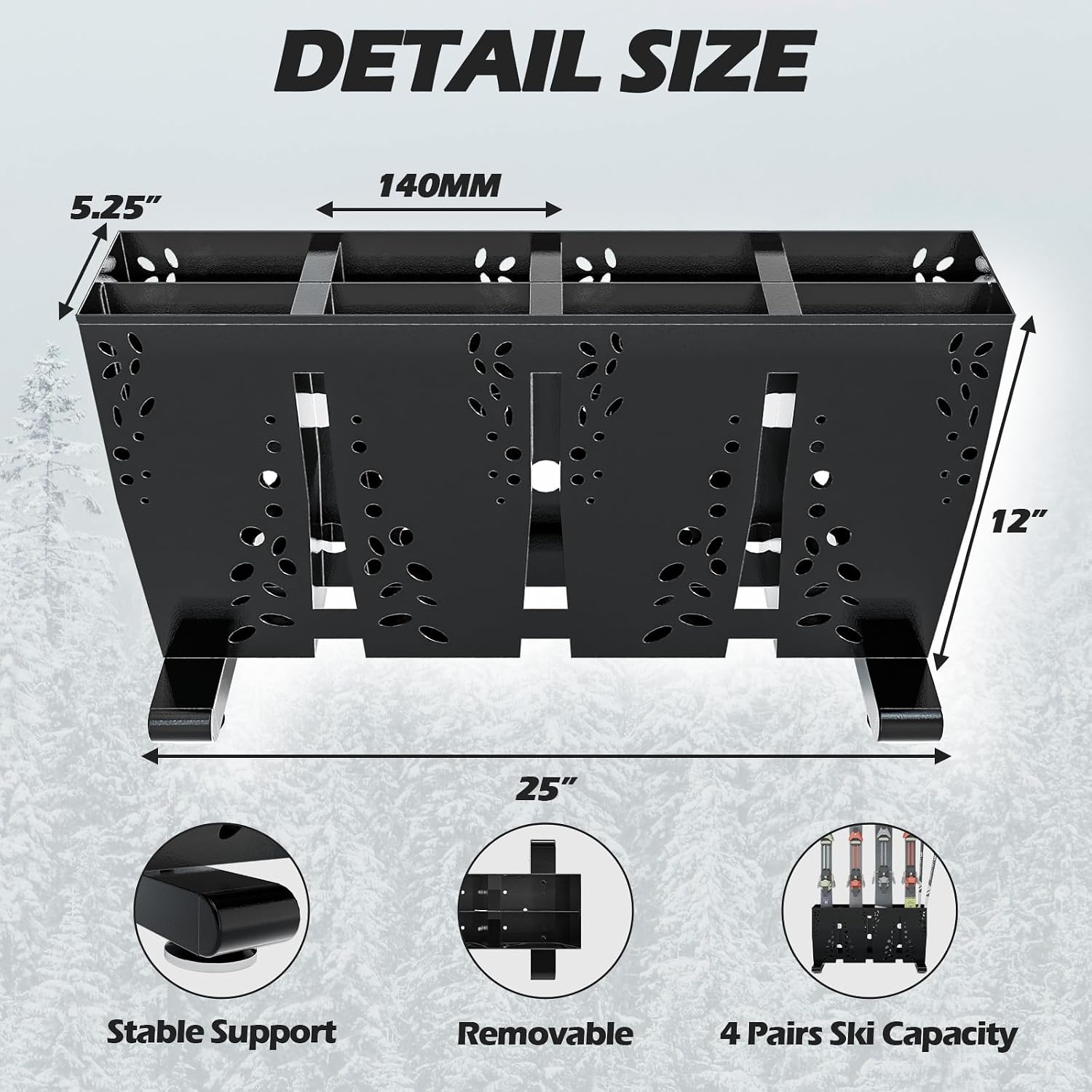 ชั้นวางสกีโลหะสำหรับงานหนัก, ท - Sports Equipment Garage Organizer บทวิจารณ์และราคา